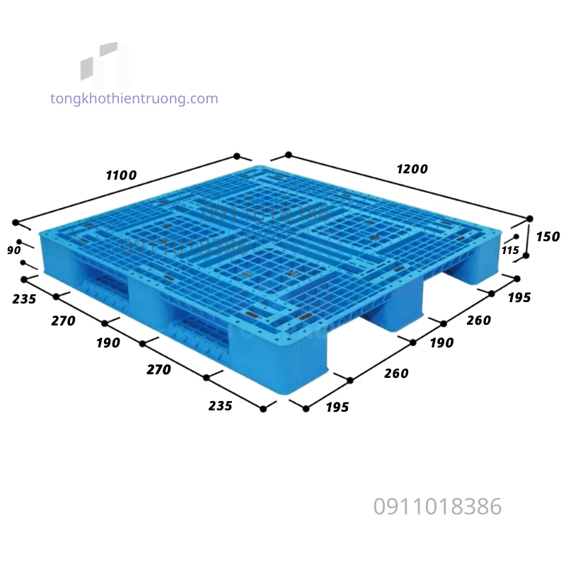 Cấu tạo pallet nhựa liền khối